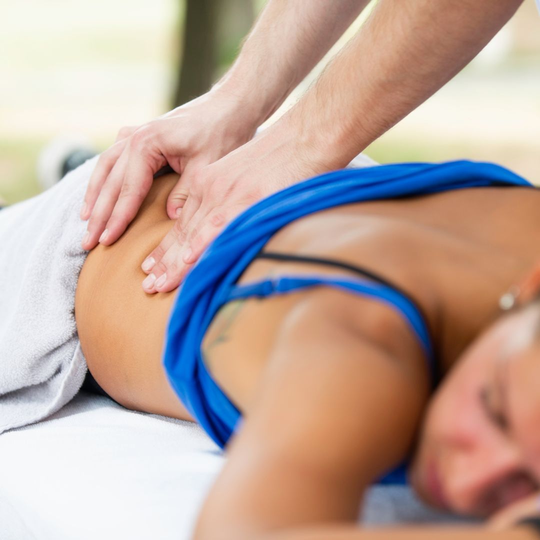 A Sports Massage being given to a lady in Sutton Coldfield